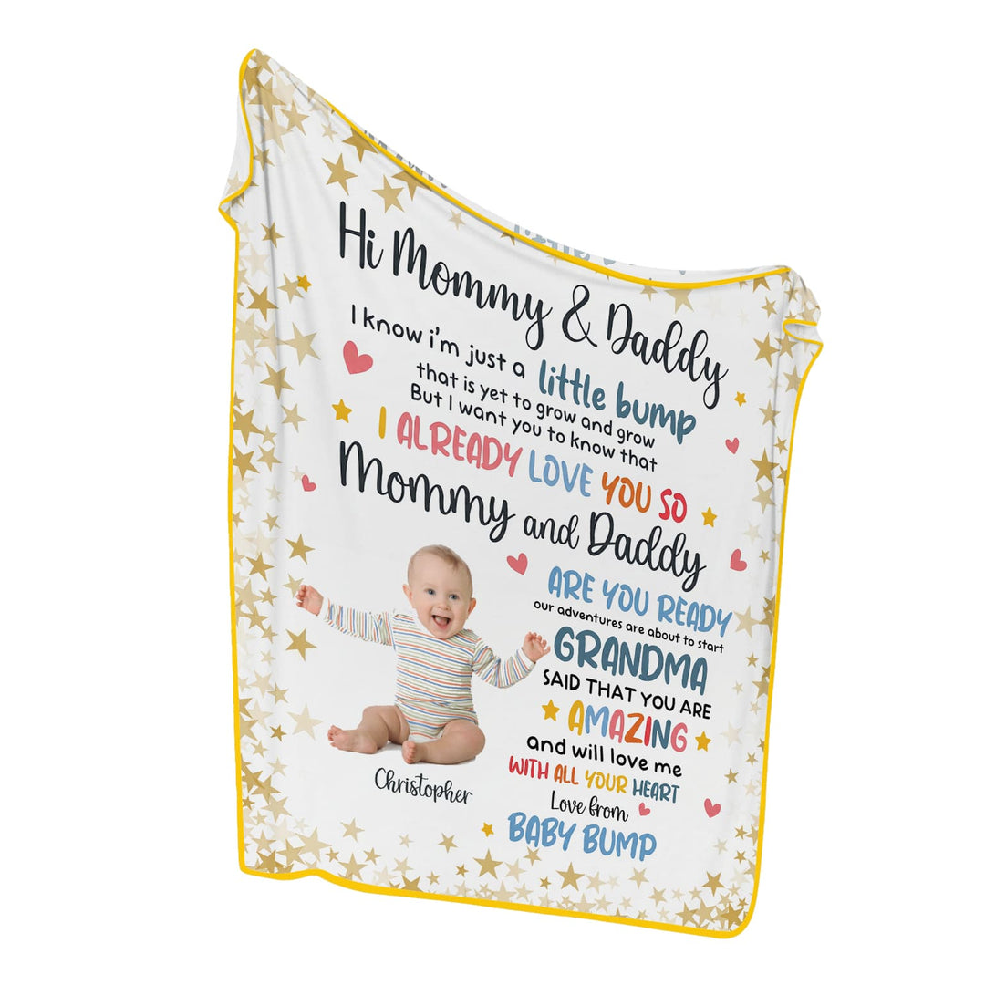I Know I'm Just A Little Bump Toddler Blanket