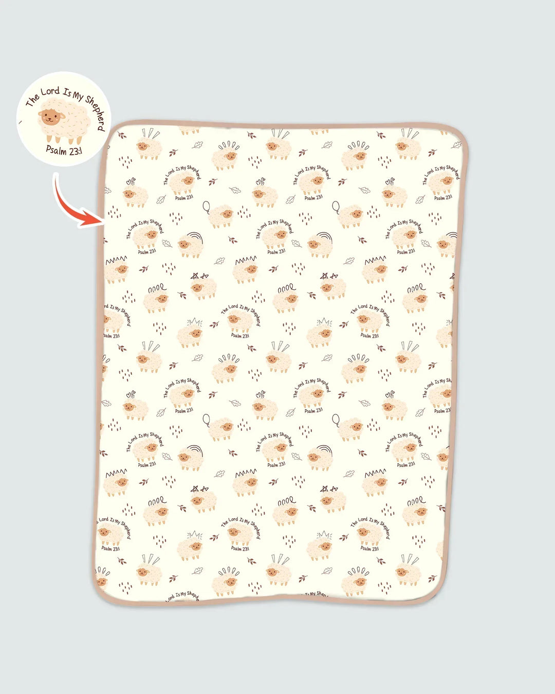 The Lord Is My Shepherd Baby Blanket