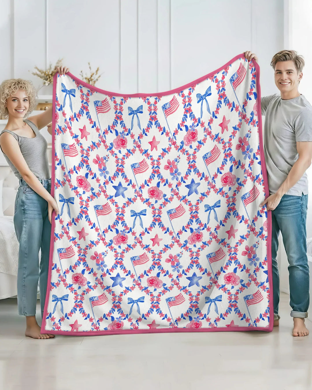 Americana Bloom Blanket