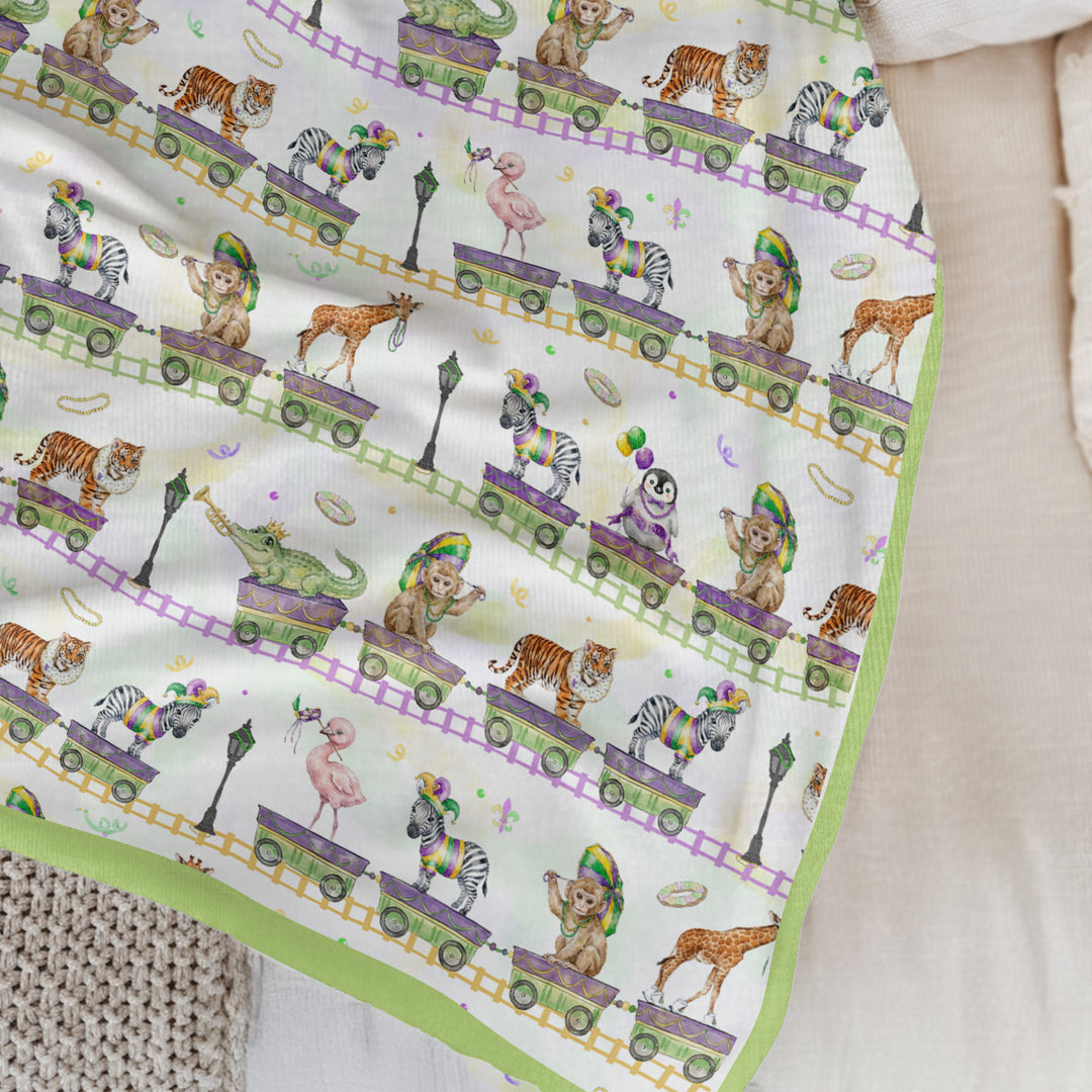 Mardi Gras Jungle Krewe Blanket
