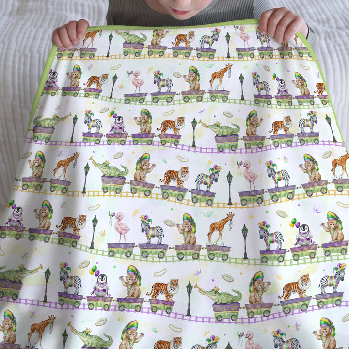 Mardi Gras Jungle Krewe Blanket