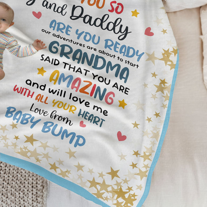 I Know I'm Just A Little Bump Toddler Blanket