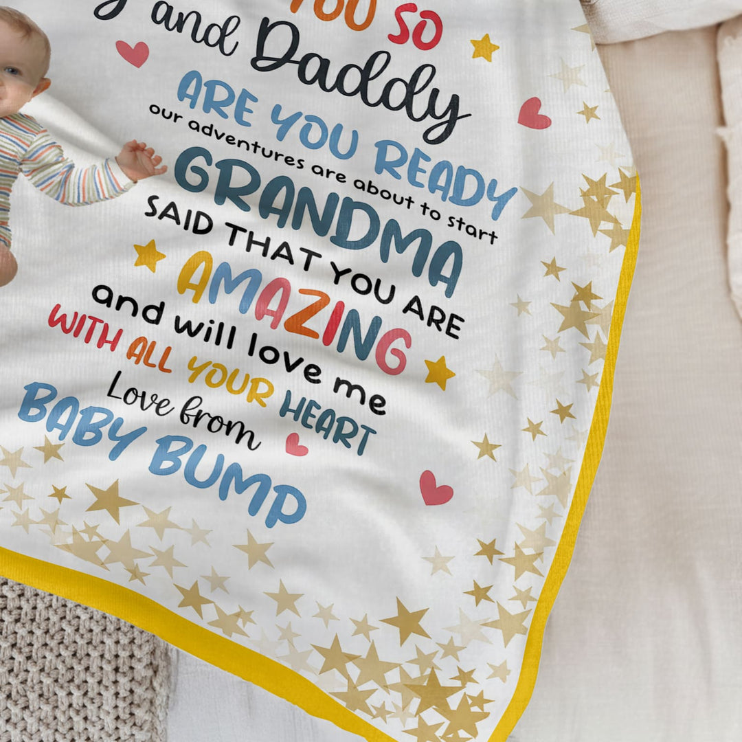 I Know I'm Just A Little Bump Toddler Blanket