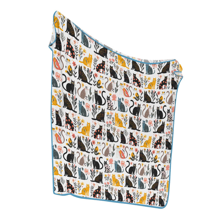 Botanical Cats Blanket