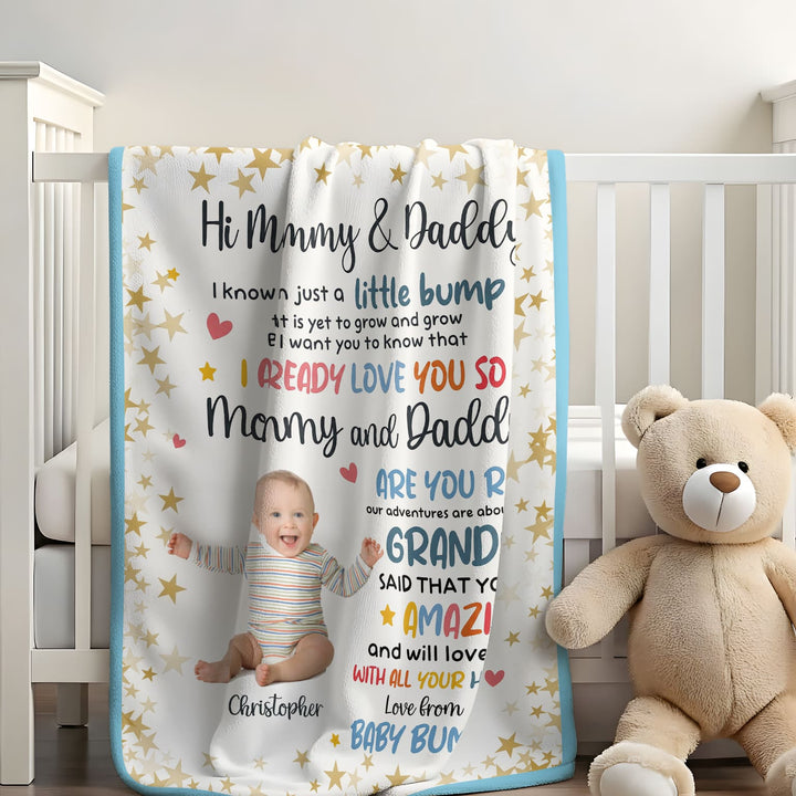 I Know I'm Just A Little Bump Toddler Blanket