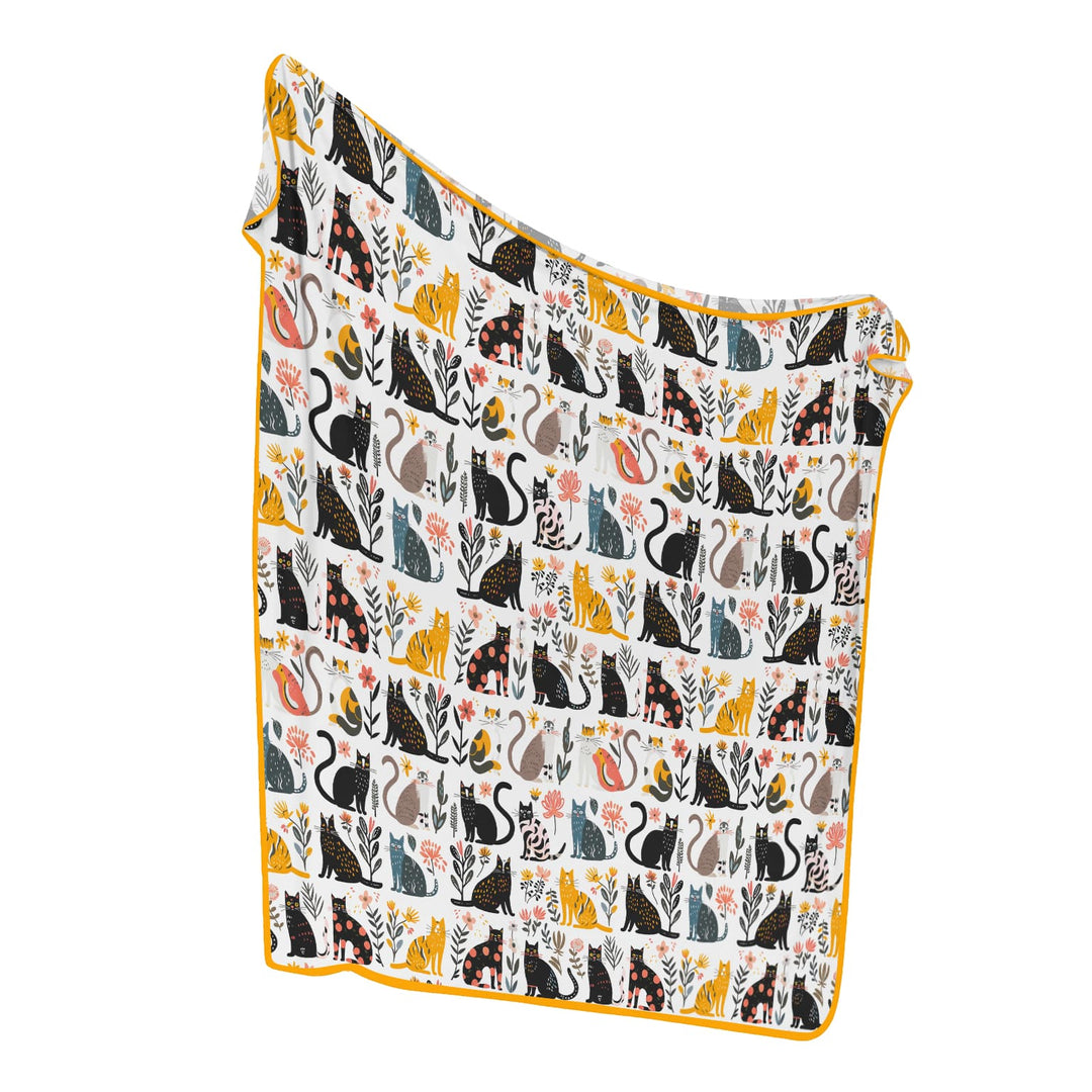 Botanical Cats Blanket