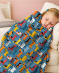 Whimsical Dachshund Bamboo Blanket