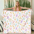 Custom Name Easter Bunny Bamboo Blanket