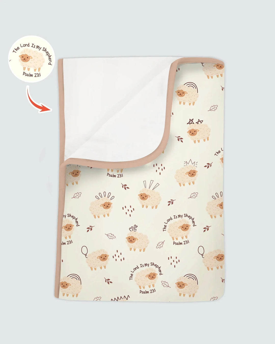 The Lord Is My Shepherd Baby Blanket