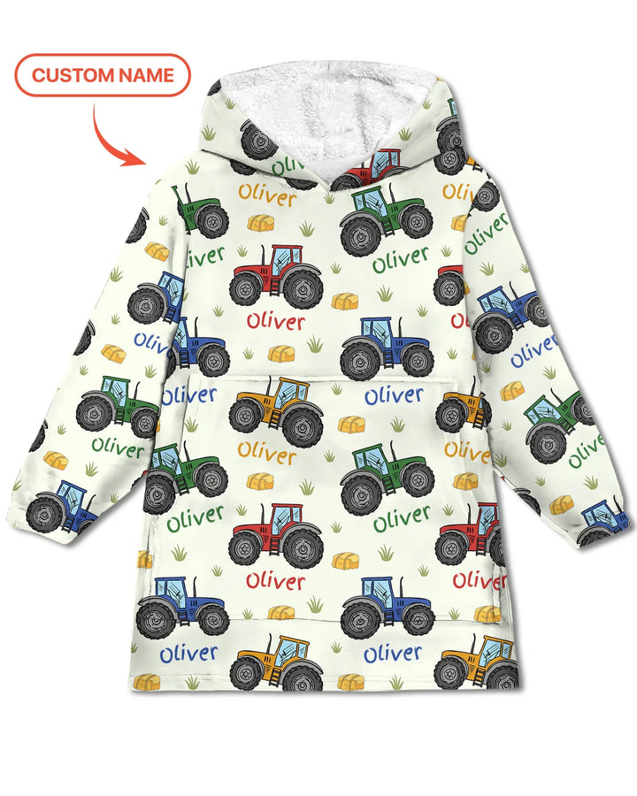 Custom Name A Little Dirt Never Hurt Bamboo Blanket Hoodie