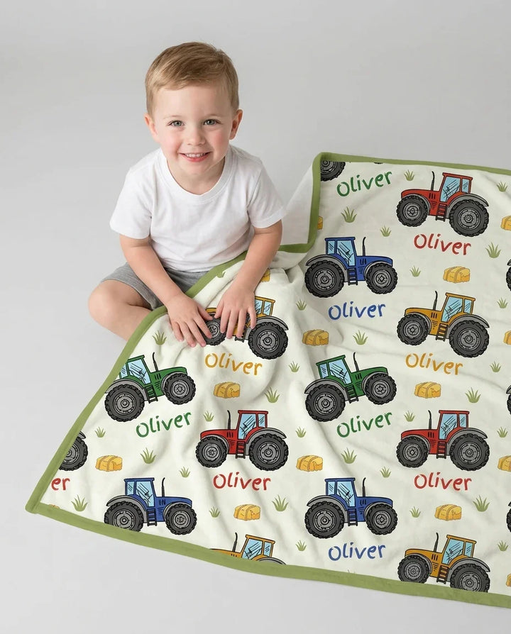 Custom Name A Little Dirt Never Hurt Bamboo Blanket