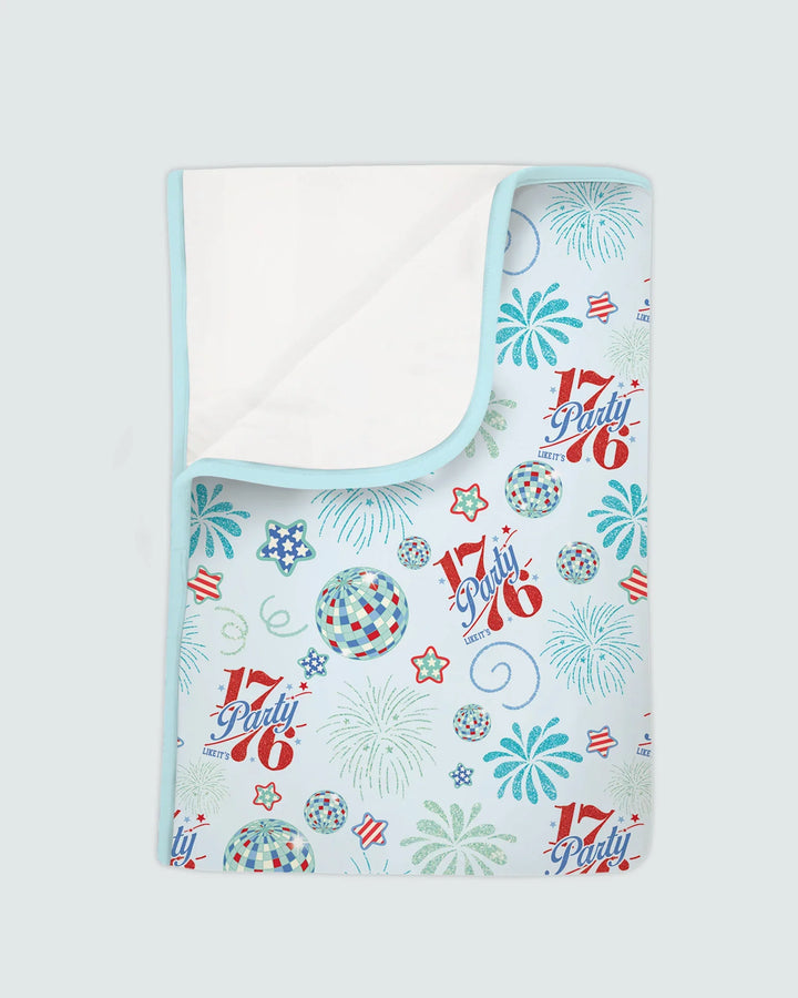 Land Of Free Family Matching Bamboo Blanket