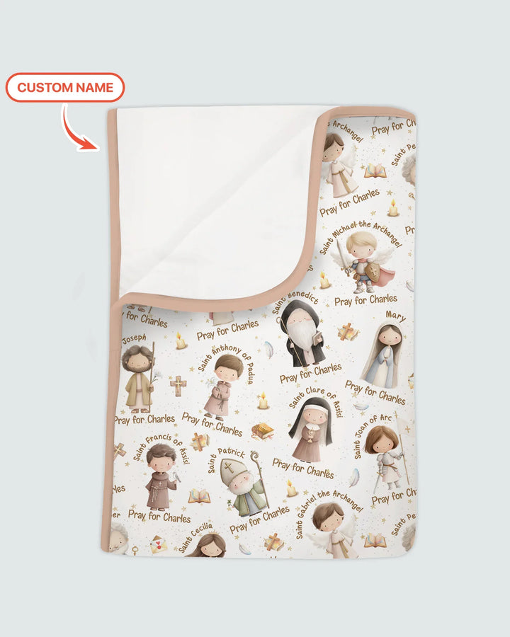Pray For Me Custom Name Bamboo Blanket