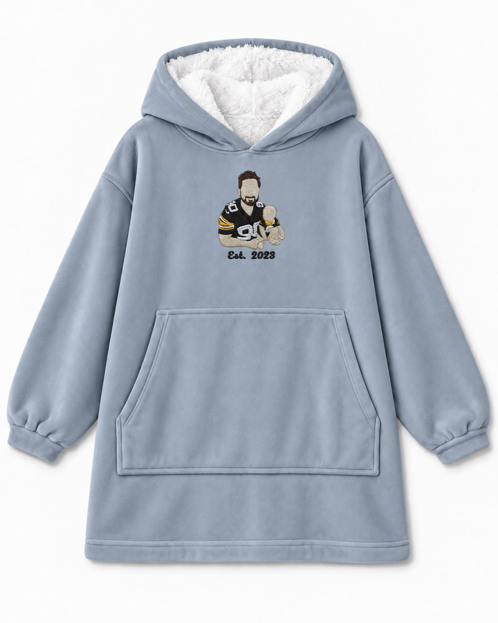Benutzerdefinierter Bambus-Deckenhoodie (Vorlage)