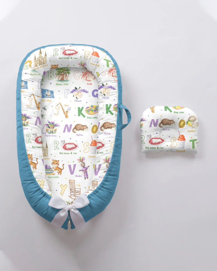 Alphabet of Lousiana Bambus Baby-Nestchen-Bett