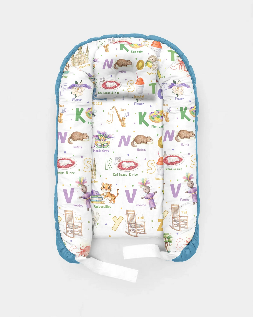 Alphabet of Lousiana Bambus Baby-Nestchen-Bett