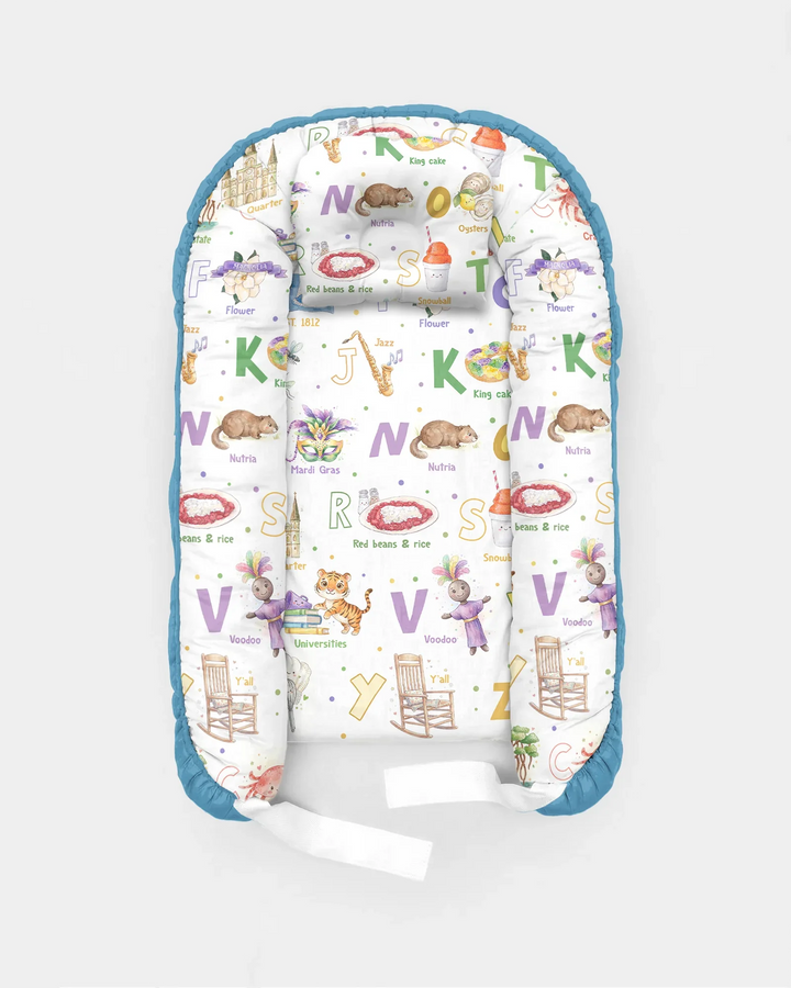 Alphabet of Lousiana Bambus Baby-Nestchen-Bett