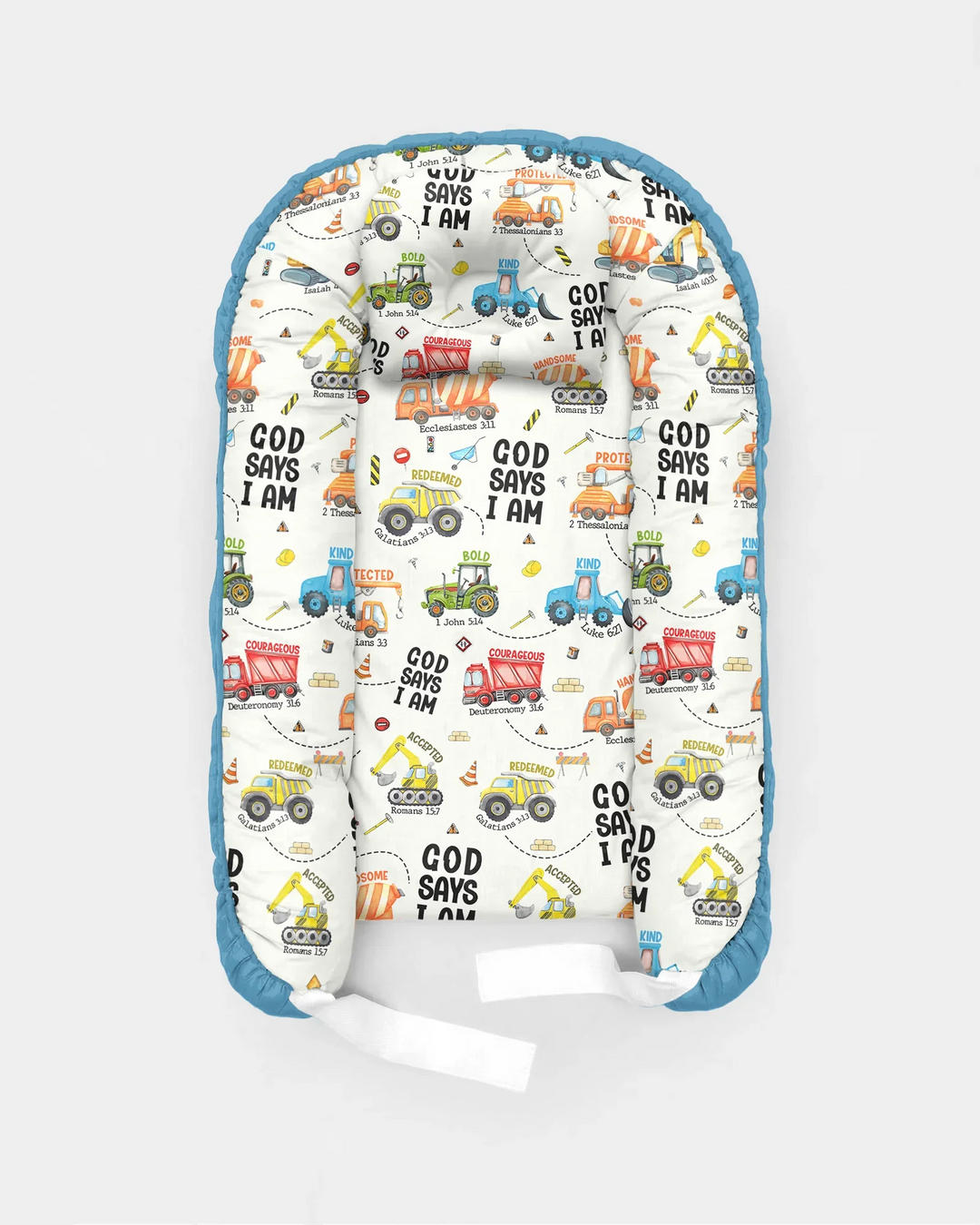 God Says I Am Boy Bamboo Baby Nest Bed