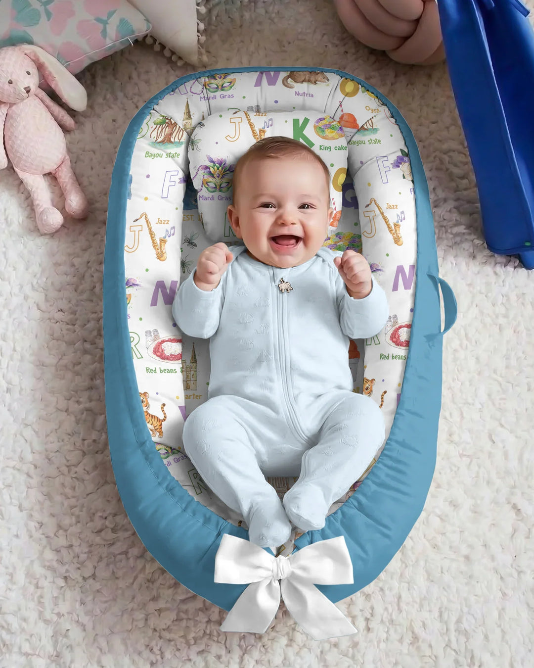 Alphabet of Lousiana Bambus Baby-Nestchen-Bett
