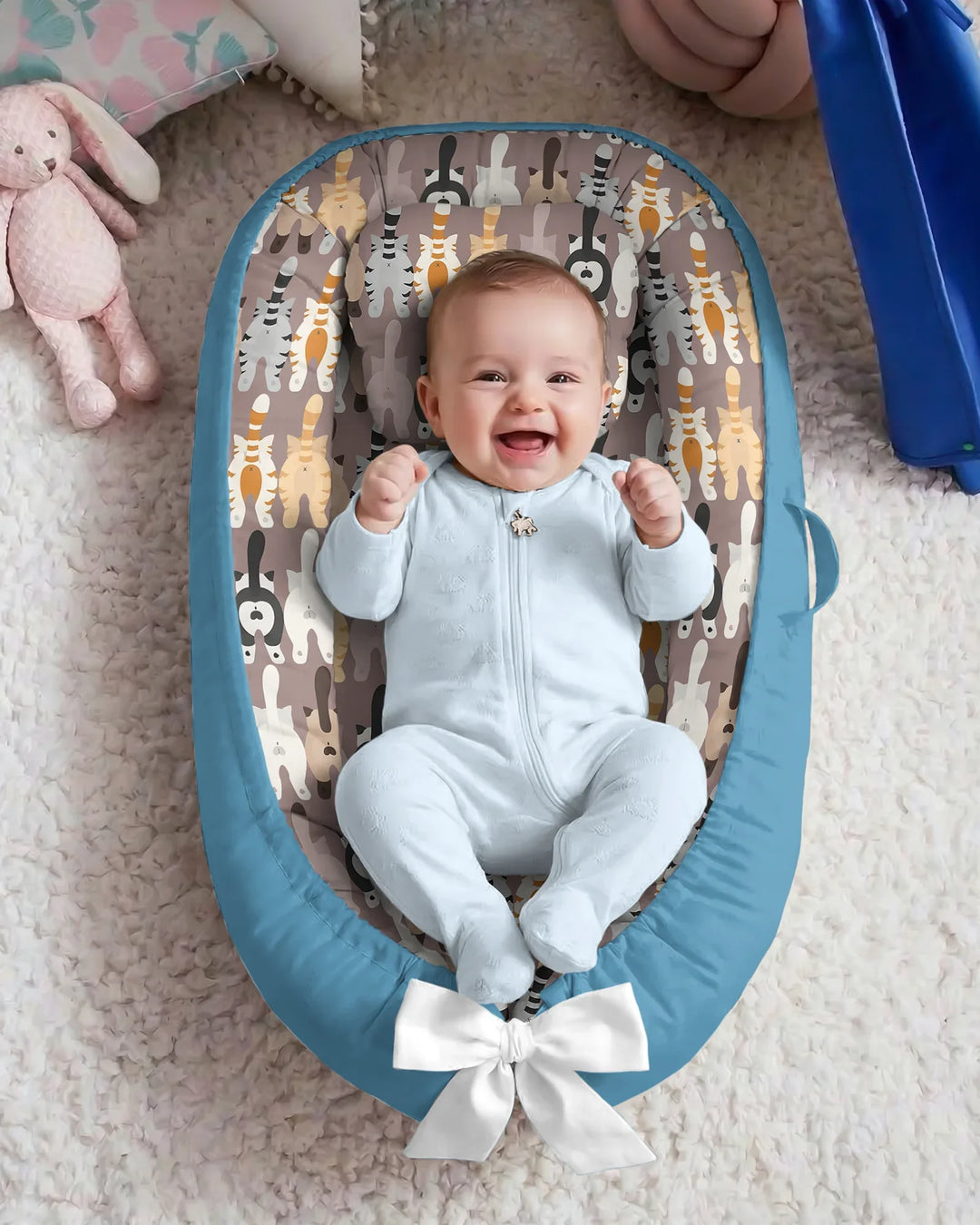 Cheeky Tails Bamboo Baby Nest Bed