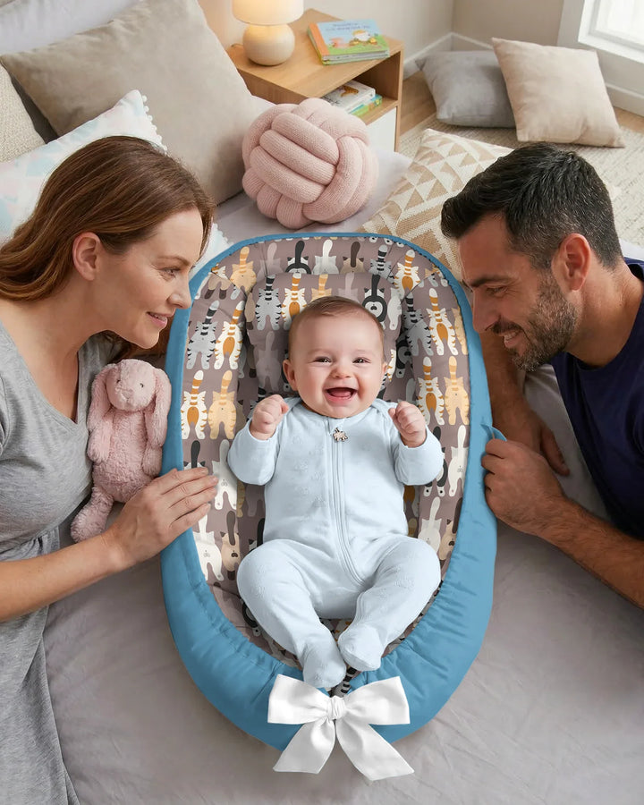 Cheeky Tails Bamboo Baby Nest Bed