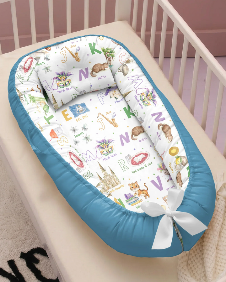 Alphabet of Lousiana Bambus Baby-Nestchen-Bett