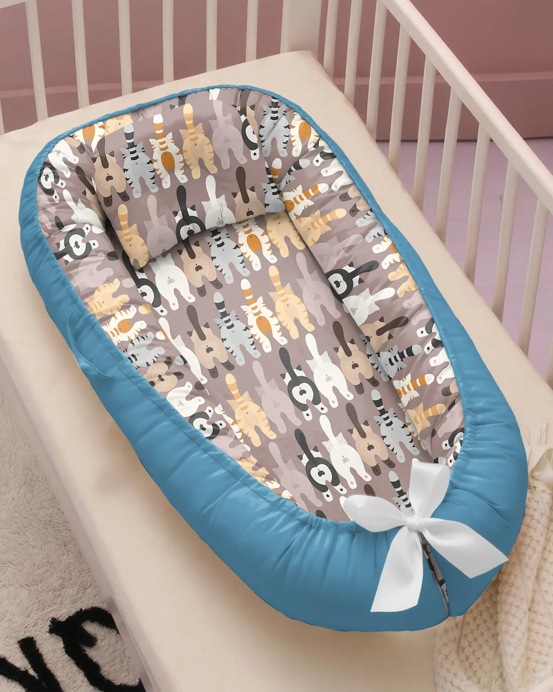 Cheeky Tails Bamboo Baby Nest Bed