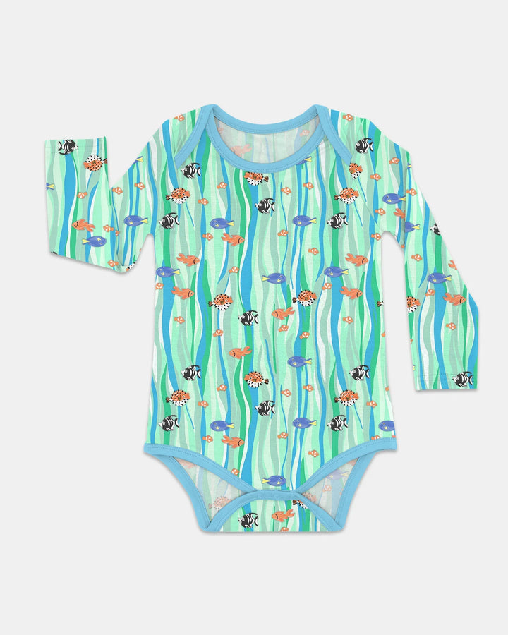 Custom Name Summer Beach Bamboo Bodysuit