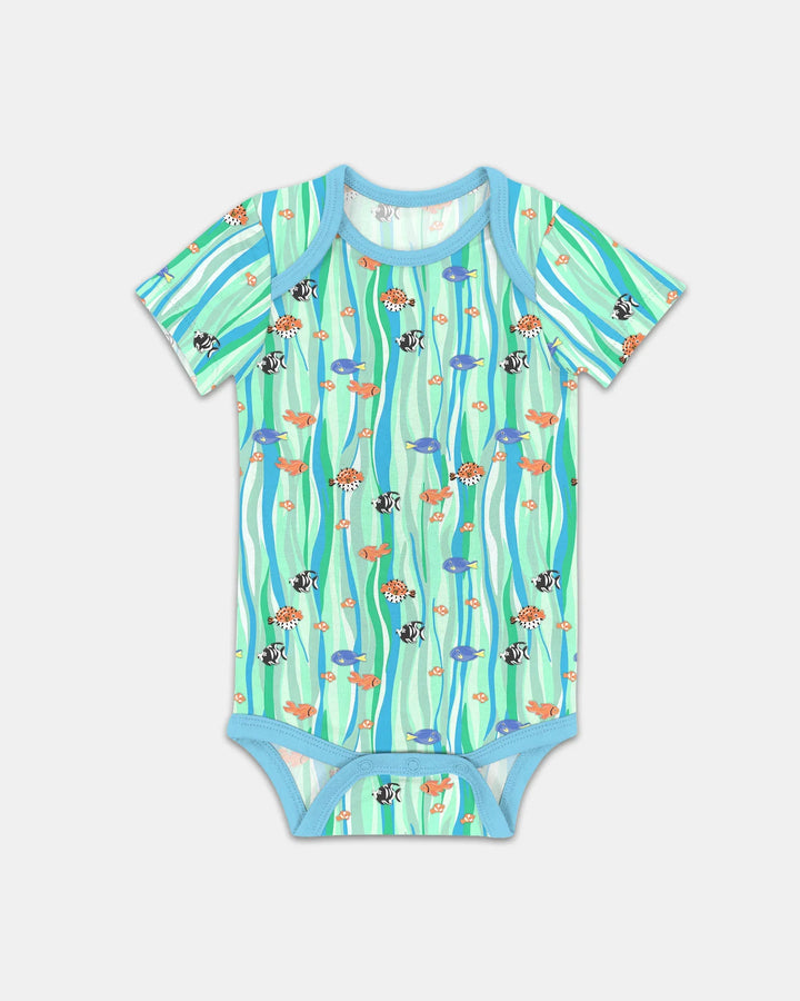 Custom Name Summer Beach Bamboo Bodysuit