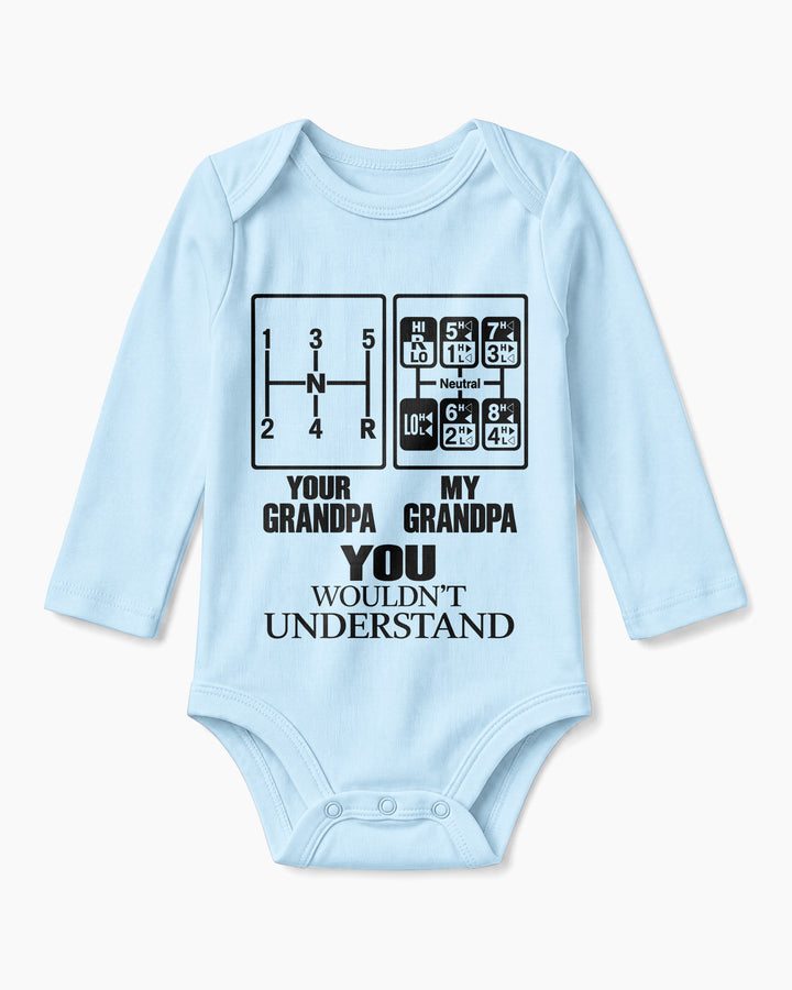 Grandpa Knows The Gears Bamboo Bodysuit