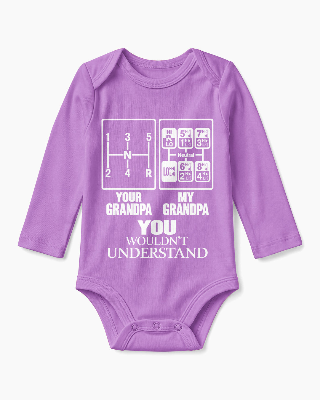 Grandpa Knows The Gears Bamboo Bodysuit