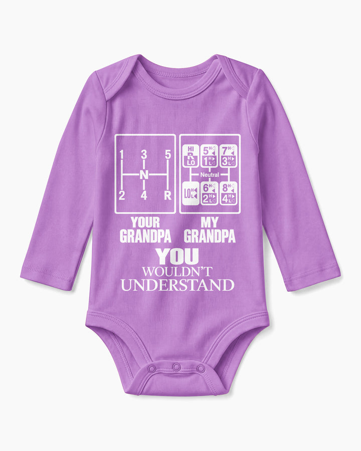 Grandpa Knows The Gears Bamboo Bodysuit