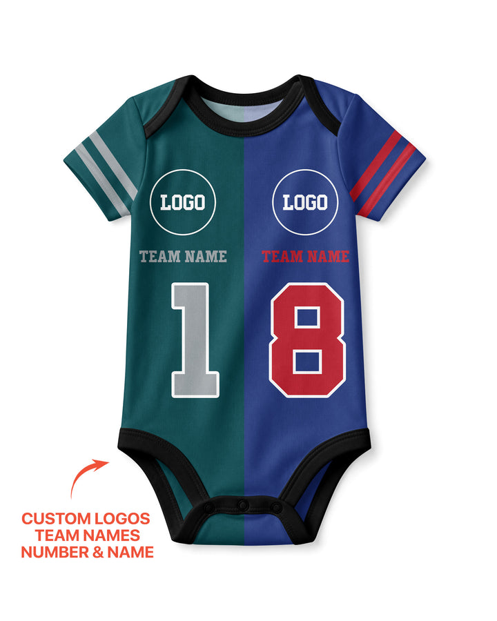 Football Rivalry Family Personalized Bamboo Bodysuit