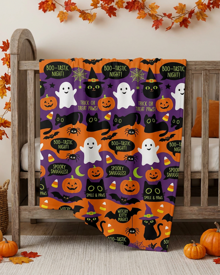 Boo-Tastic Night Bamboo Blanket
