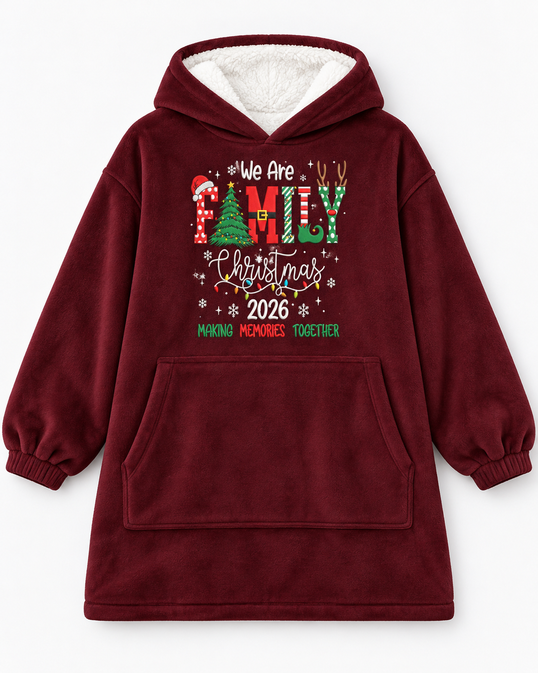 Making Memory Together Embroidered Bamboo Blanket Hoodie