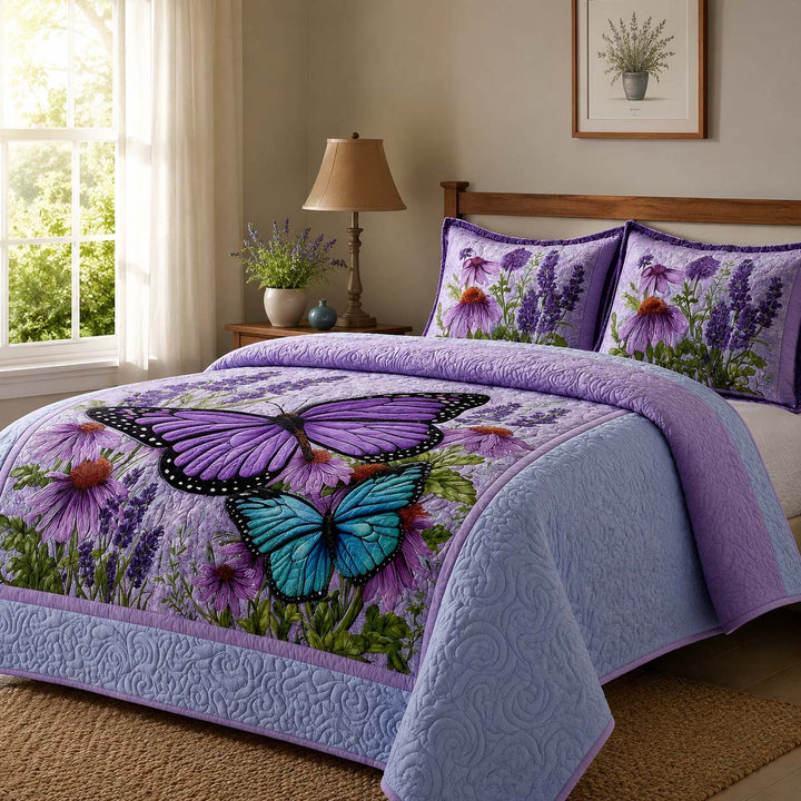 Butterfly Charm Bamboo Quilt Bedding Set