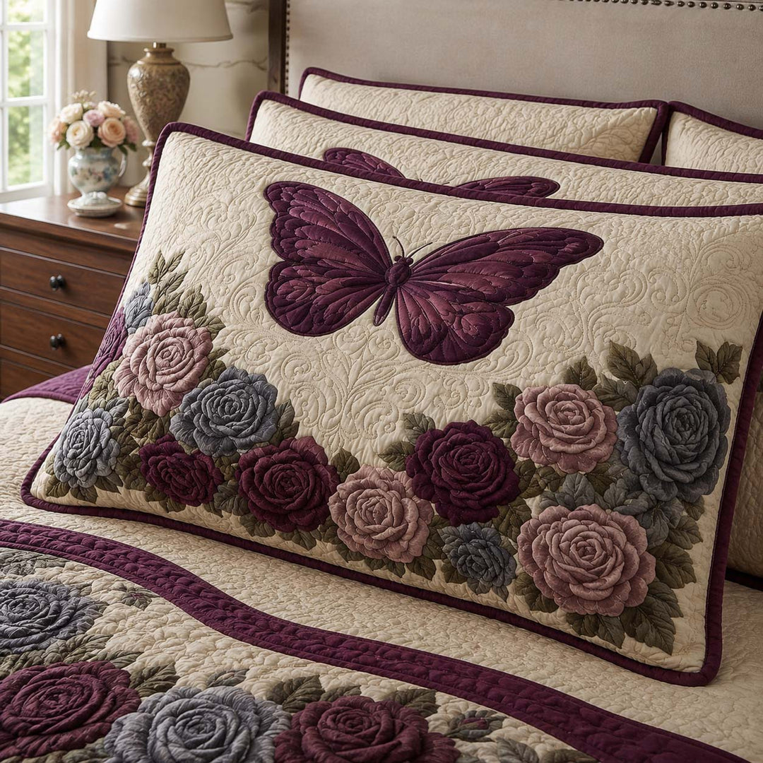 Butterfly Haven Bamboo Quilt Pillow Case