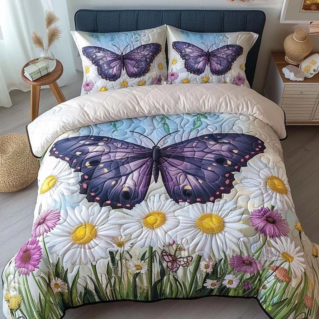 Butterfly Lovely Journey Bamboo Quilt Bedding Set
