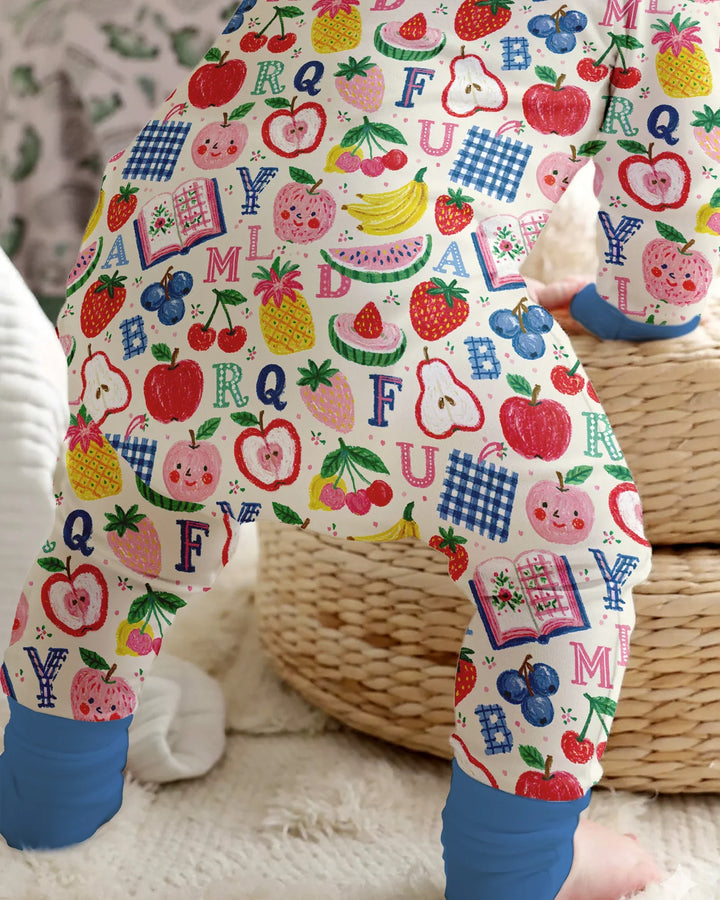 Back To School Fruit Alphabet Bamboo Convertible Zippy