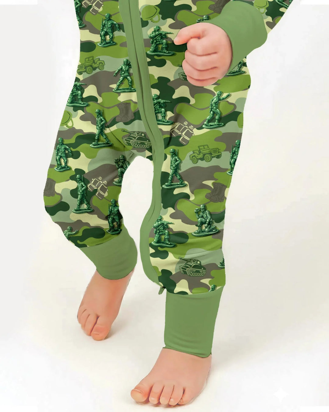 Green Army Men Bamboo Convertible Zippy