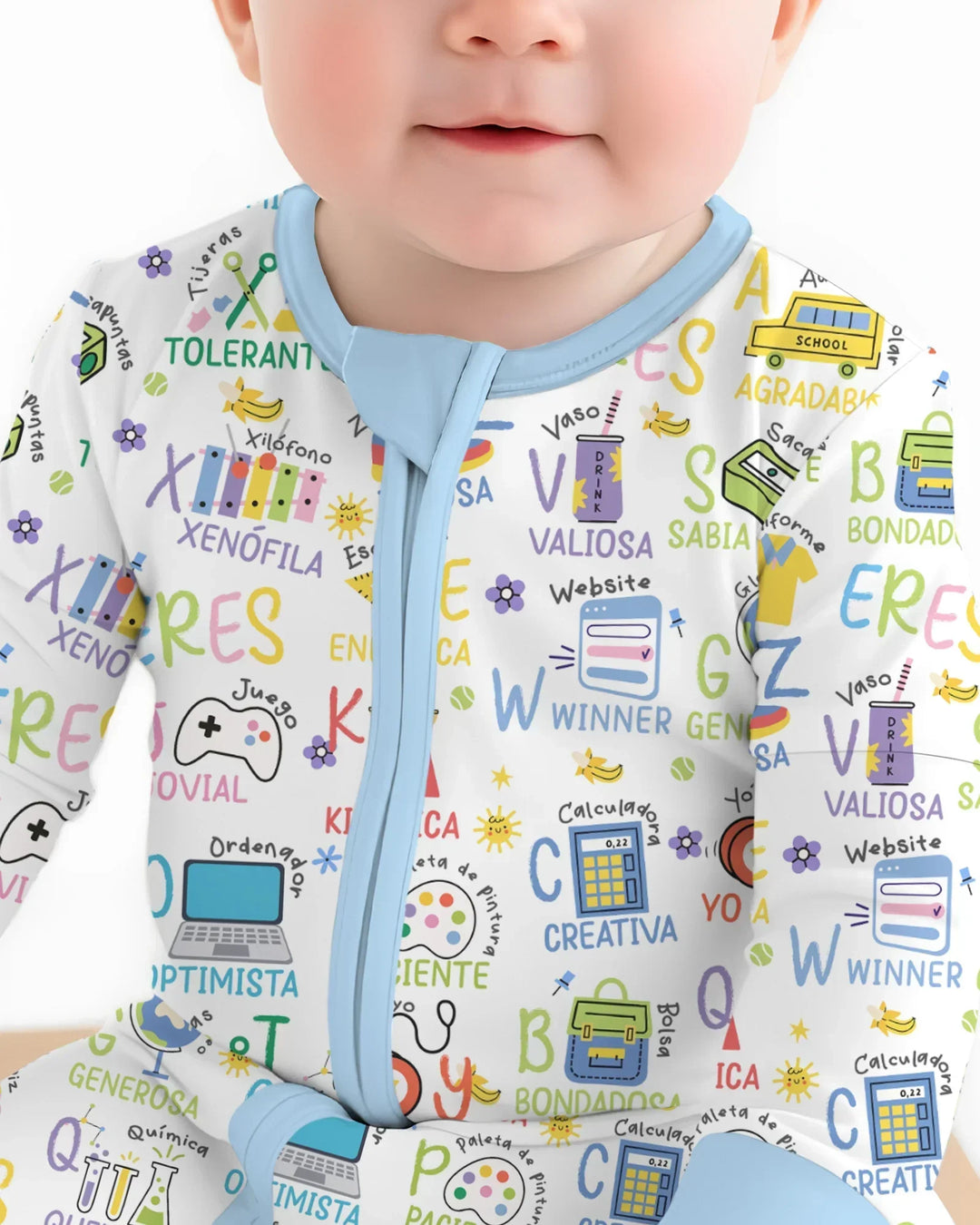 You Are Spanish Alphabet Version Bamboo Convertible Zippy