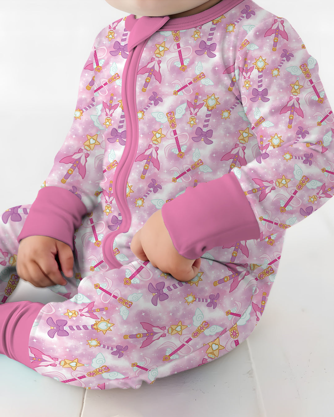 Gerippte Babykleidung mit individuellem Foto - Weich &amp; Skizzenhaft