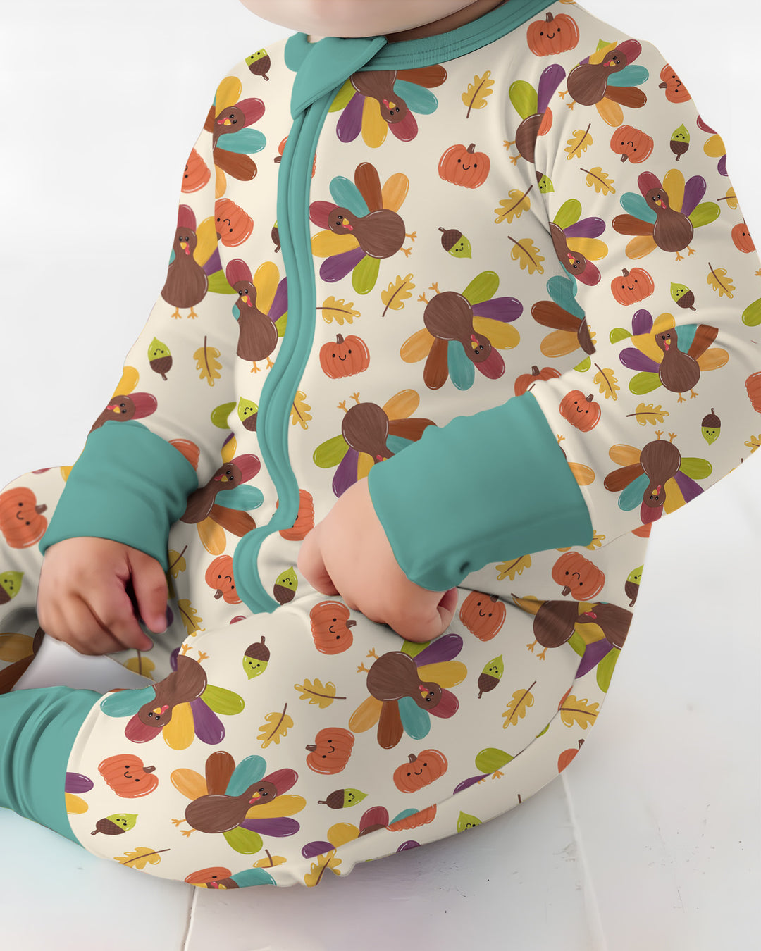 Thankful Turkey Days Bamboo Convertible Zippy