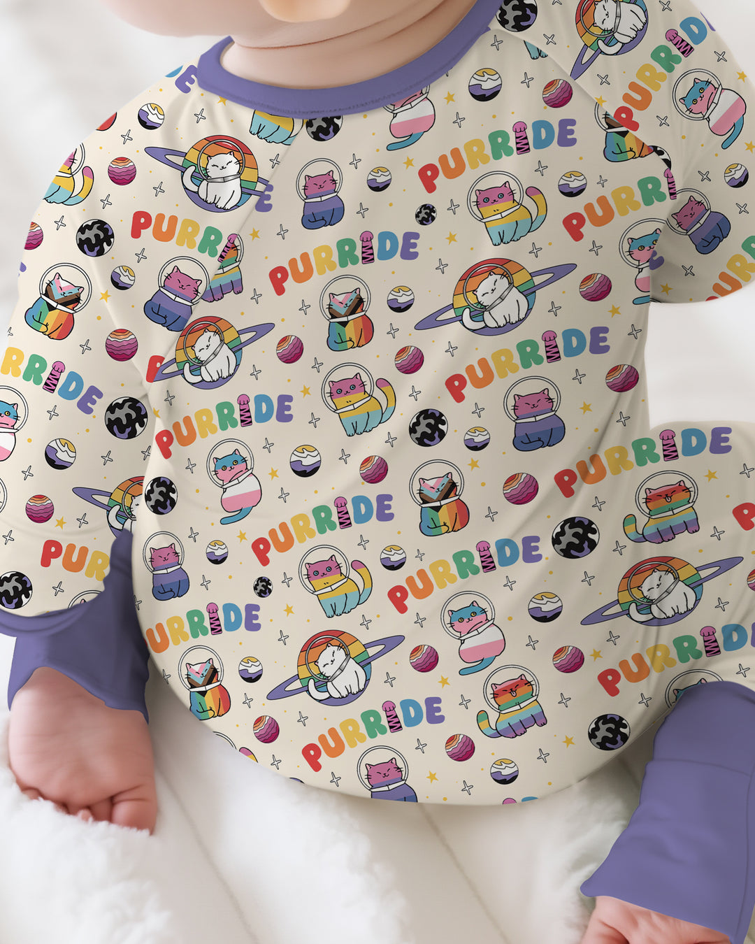 Gerippte Babykleidung mit individuellem Foto - Weich &amp; Skizzenhaft