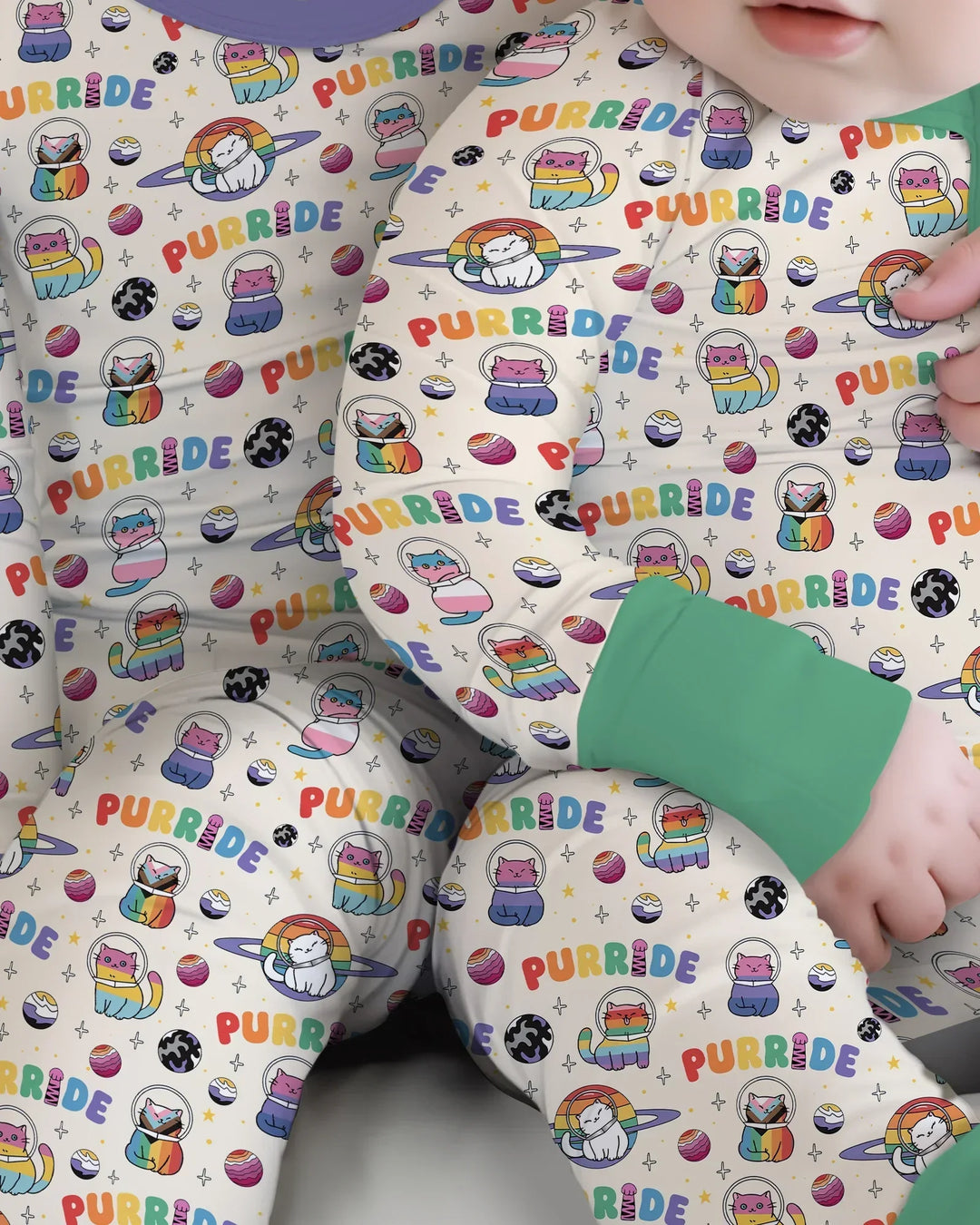 Gerippte Babykleidung mit individuellem Foto - Weich &amp; Skizzenhaft