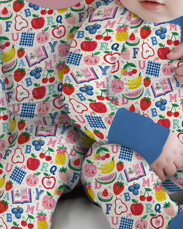 Back To School Fruit Alphabet Bamboo Convertible Zippy