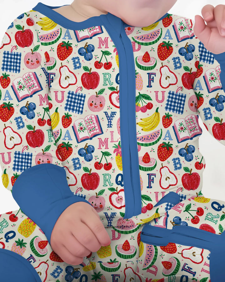 Back To School Fruit Alphabet Bamboo Convertible Zippy
