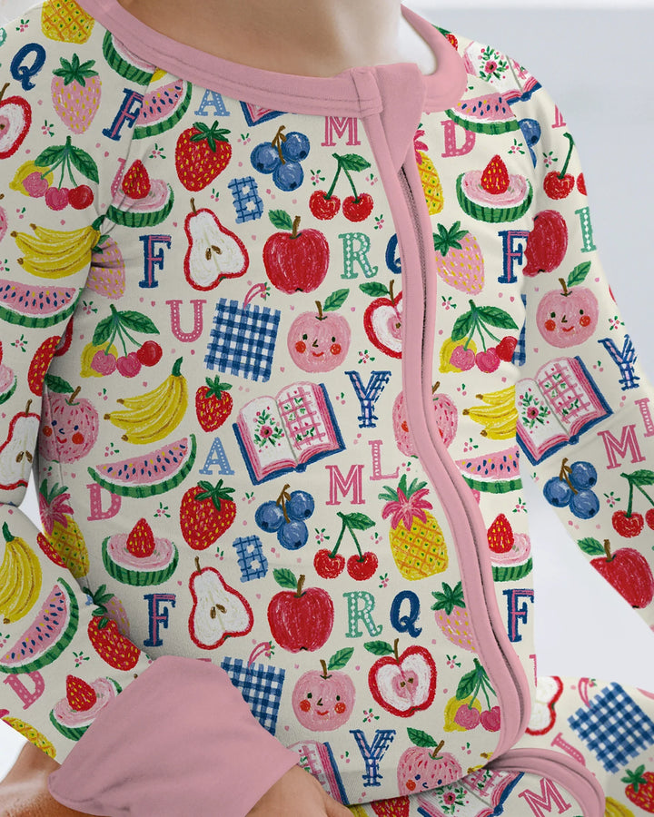 Back To School Fruit Alphabet Bamboo Convertible Zippy