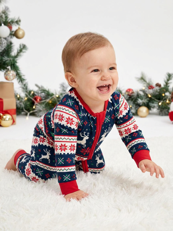 Classic Fair Isle Winter Bamboo Convertible Zippy