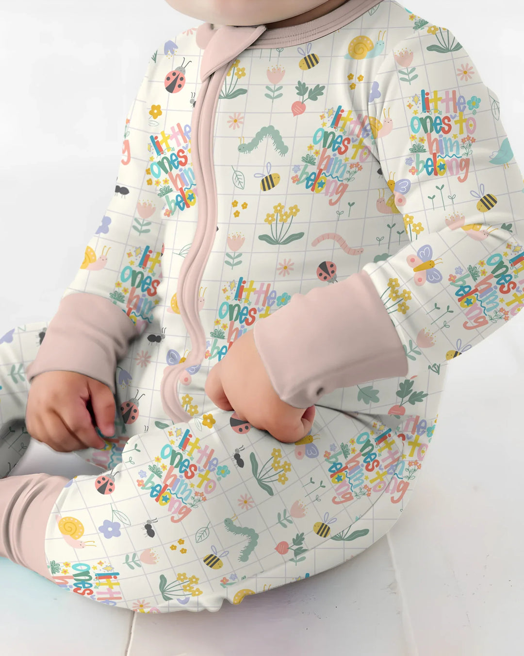 Gerippte Babykleidung mit individuellem Foto - Weich &amp; Skizzenhaft